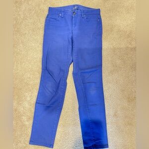 Womens Ann Taylor Loft Blue Purple Sz 2 Two Modern Skinny Jeans Must See Nice